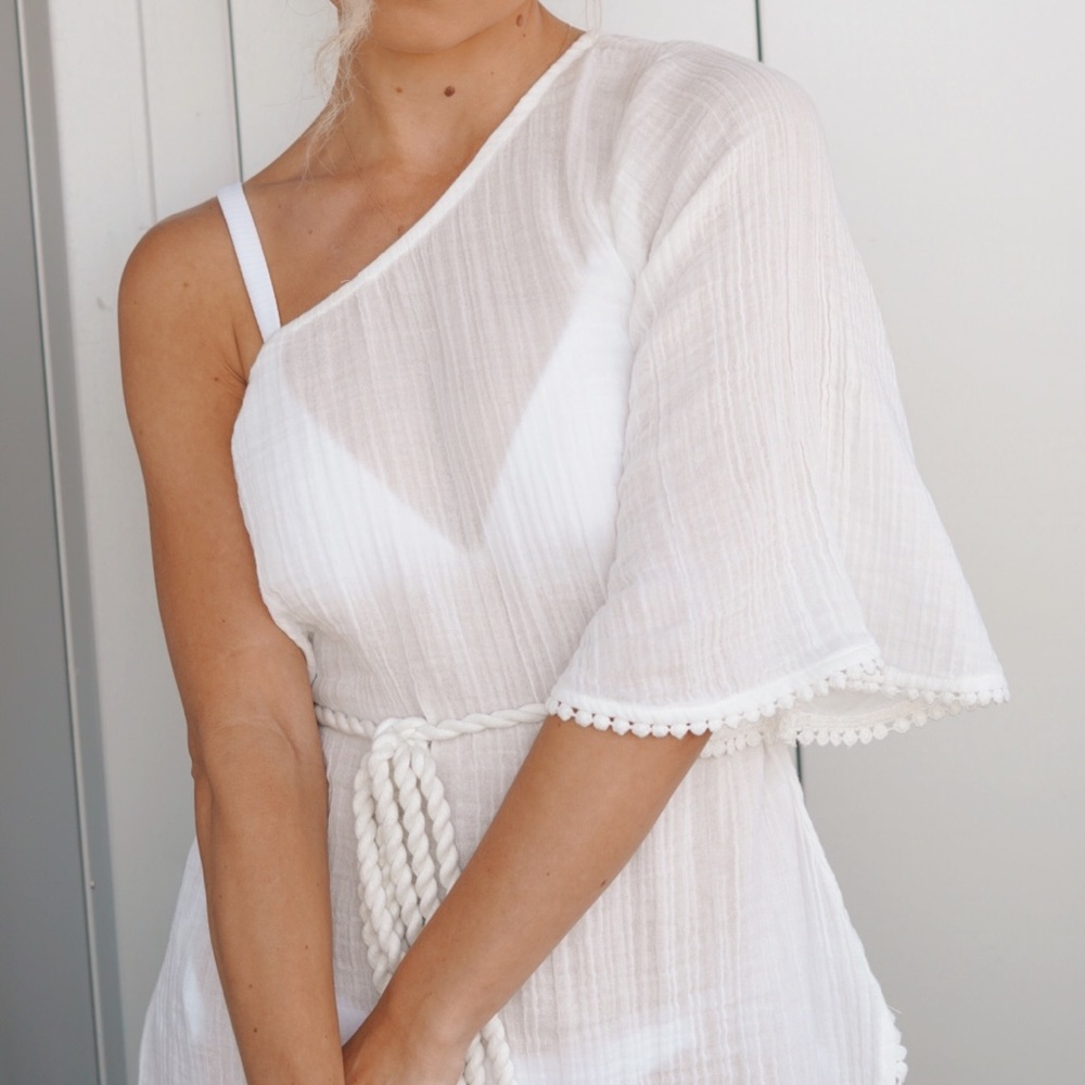 One-Shoulder Tunic Coverup